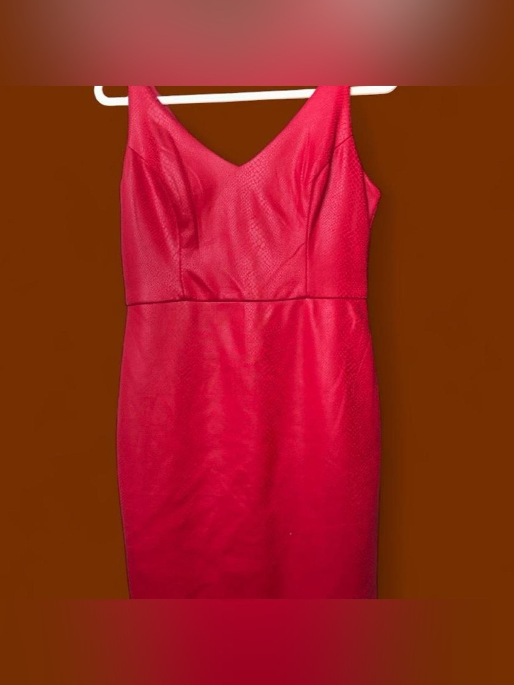 Bebe Mini V-Neck Mini Dress